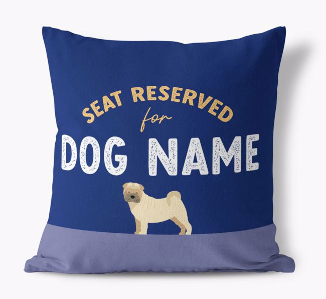 Reserved For: Personalized {breedFullName} Canvas Pillow